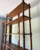 ON HOLD - Very Large Antique Bobbin Shelving Unit