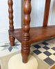 ON HOLD - Very Large Antique Bobbin Shelving Unit
