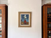 Swedish Oil On Board, Still Life With White Flower, Signed Sigvard Bortz