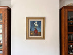 Load image into Gallery viewer, Swedish Oil On Board, Still Life With White Flower, Signed Sigvard Bortz
