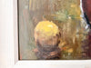 Swedish Oil On Board, Still Life With White Flower, Signed Sigvard Bortz