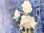 Load image into Gallery viewer, Swedish Oil On Board, Still Life With White Flower, Signed Sigvard Bortz
