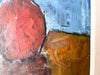 Swedish Oil On Board, Still Life With White Flower, Signed Sigvard Bortz