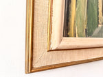 Load image into Gallery viewer, Swedish Oil On Board Painting, Shaded Street, Eric Oldberg, Signed
