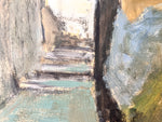 Load image into Gallery viewer, Swedish Oil On Board Painting, Shaded Street, Eric Oldberg, Signed
