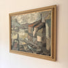 Swedish Oil On Canvas Painting With Harbour Motif, signed Bo Forsberg