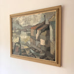 Load image into Gallery viewer, Swedish Oil On Canvas Painting With Harbour Motif, signed Bo Forsberg
