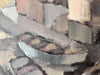 Swedish Oil On Canvas Painting With Harbour Motif, signed Bo Forsberg