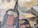 Load image into Gallery viewer, Swedish Oil On Canvas Painting With Harbour Motif, signed Bo Forsberg
