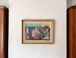 Load image into Gallery viewer, Swedish Oil On Canvas Still Life Painting With Fish, Ingemar Callenberg, Signed
