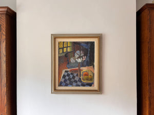 Swedish Oil On Canvas, Still Life With Fruit, Signed Sven Angborn