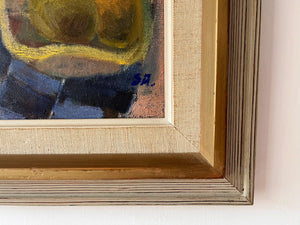 Swedish Oil On Canvas, Still Life With Fruit, Signed Sven Angborn
