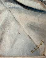 Load image into Gallery viewer, British Mid Century Oil On Canvas Still Life With Bread And Fish
