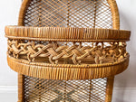 Load image into Gallery viewer, Vintage French Ornate Wicker Shelf
