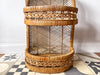 Vintage French Ornate Wicker Shelf