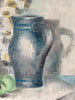 Vintage Belgian Still Life Oil On Canvas Painting