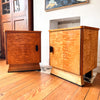 A Pair Of Art Deco Maple Bedside Cabinets