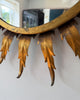 Spanish Mid Century Gilt Sunburst Oval Wall Mirror