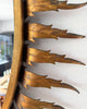 Spanish Mid Century Gilt Sunburst Oval Wall Mirror