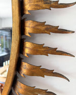 Load image into Gallery viewer, Spanish Mid Century Gilt Sunburst Oval Wall Mirror
