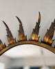 Spanish Mid Century Gilt Sunburst Oval Wall Mirror