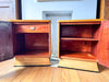 A Pair Of Art Deco Maple Bedside Cabinets