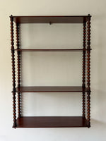 Load image into Gallery viewer, Antique Four Tier Bobbin Wall Shelf
