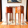 A Pair Of Vintage French Miniature Bedside Tables