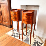 Load image into Gallery viewer, A Pair Of Vintage French Miniature Bedside Tables
