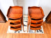 A Pair Of Vintage French Miniature Bedside Tables