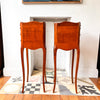 A Pair Of Vintage French Miniature Bedside Tables