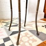 Load image into Gallery viewer, French Vintage Wrought Iron Scalloped Plant Stand
