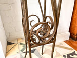 Load image into Gallery viewer, French Vintage Wrought Iron Scalloped Plant Stand
