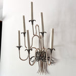 Load image into Gallery viewer, Large Vintage Metal Light Sconce
