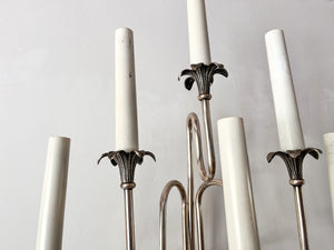 Large Vintage Metal Light Sconce