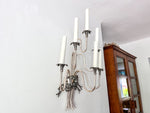 Load image into Gallery viewer, Large Vintage Metal Light Sconce
