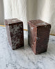 A Pair Of Vintage Marble Bookends