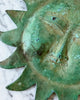 Vintage Verdigris Green Sun Ornament