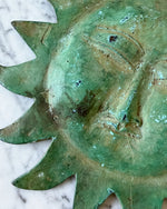 Load image into Gallery viewer, Vintage Verdigris Green Sun Ornament
