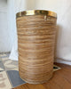 Gabriella Crespi Style Pencil Reed And Brass Umbrella Stand