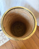 Gabriella Crespi Style Pencil Reed And Brass Umbrella Stand