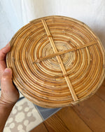 Load image into Gallery viewer, Gabriella Crespi Style Pencil Reed And Brass Umbrella Stand
