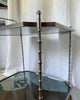 Vintage Silvered Brass Faux Bamboo Drinks Trolley Attributed To Maison Bagues