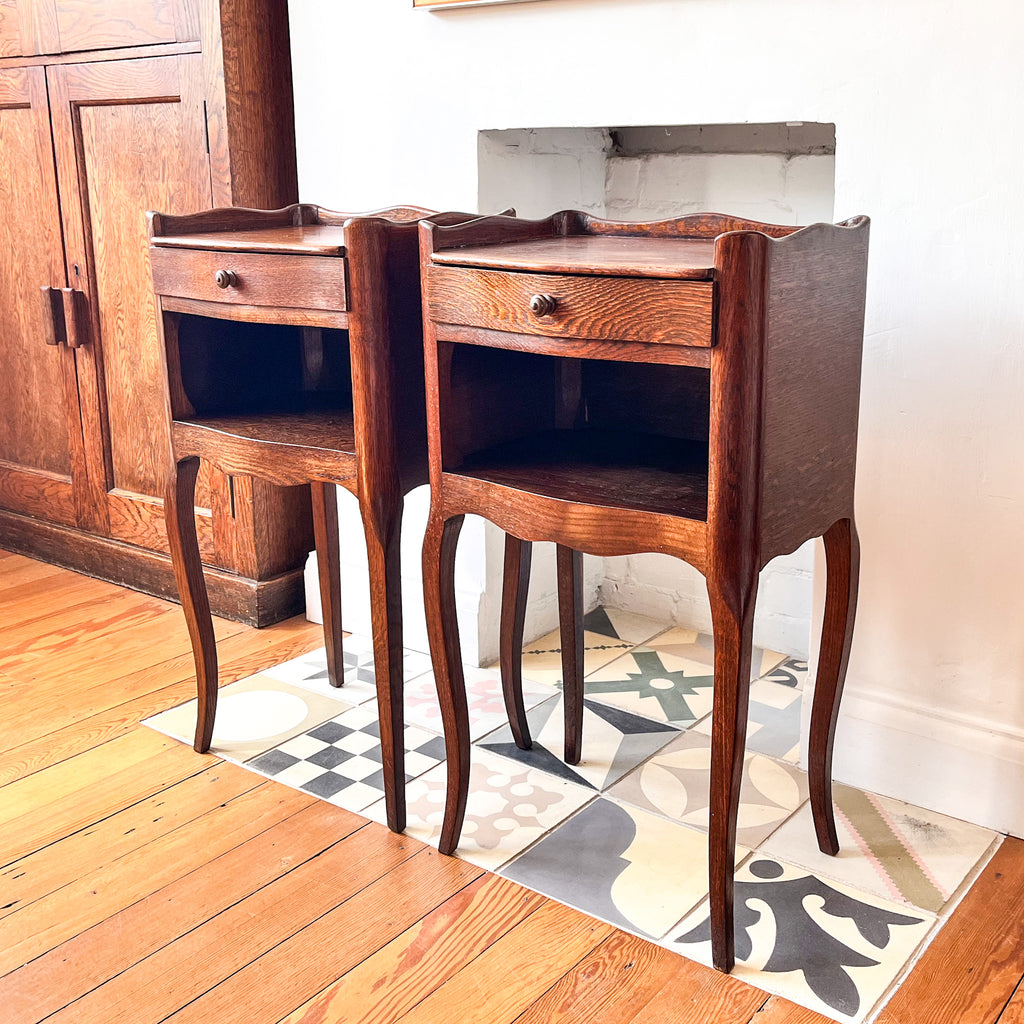 A Pair Of Vintage French Bedside Cabinets