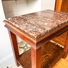 Vintage Continental Marble Side Table
