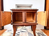 A Pair Of Vintage Bedside Cabinets With Marble Tops