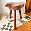 French Vintage Rustic Tripod Stool