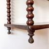 Antique Four Tier Bobbin Wall Shelf