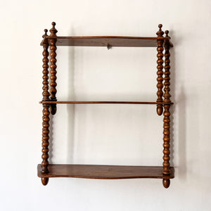 French Antique Bobbin Wall Shelf