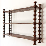Load image into Gallery viewer, French Vintage Shelf With Spindle Supports
